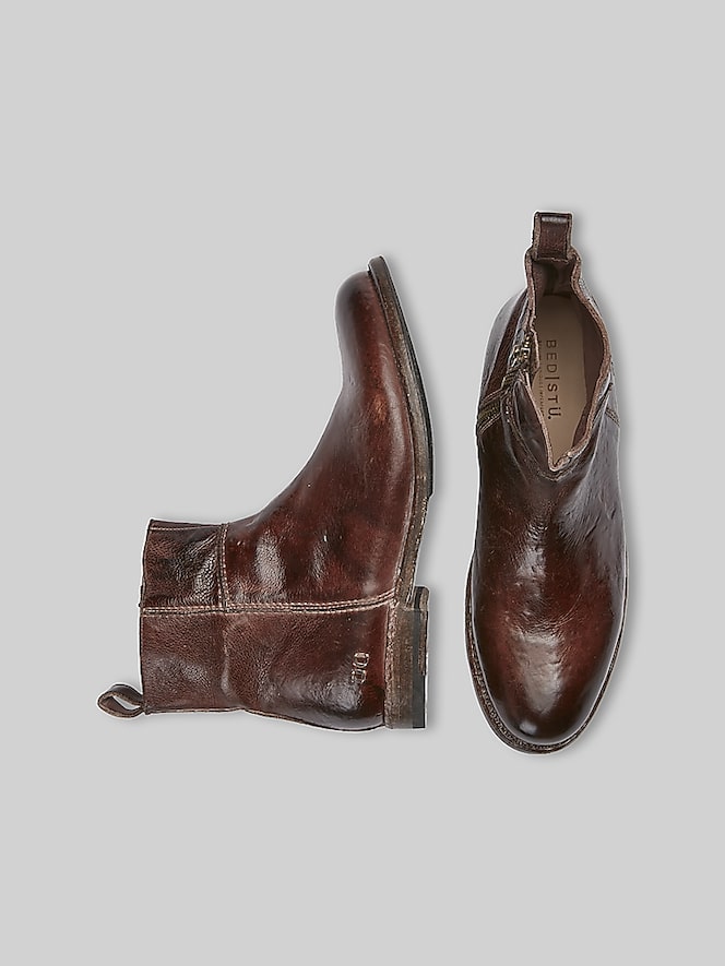 Bedstu Kaldi Leather Plain Toe Boots