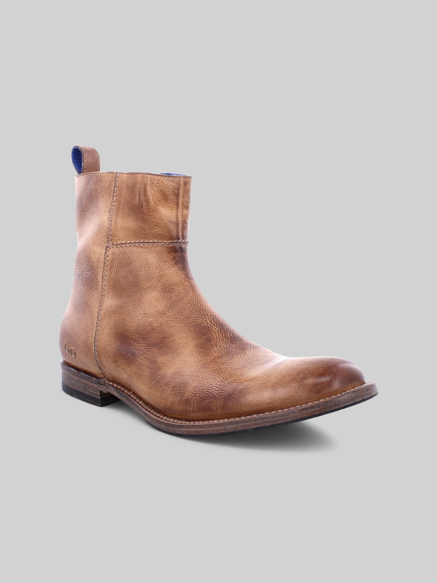 Kaldi Leather Plain Toe Boots