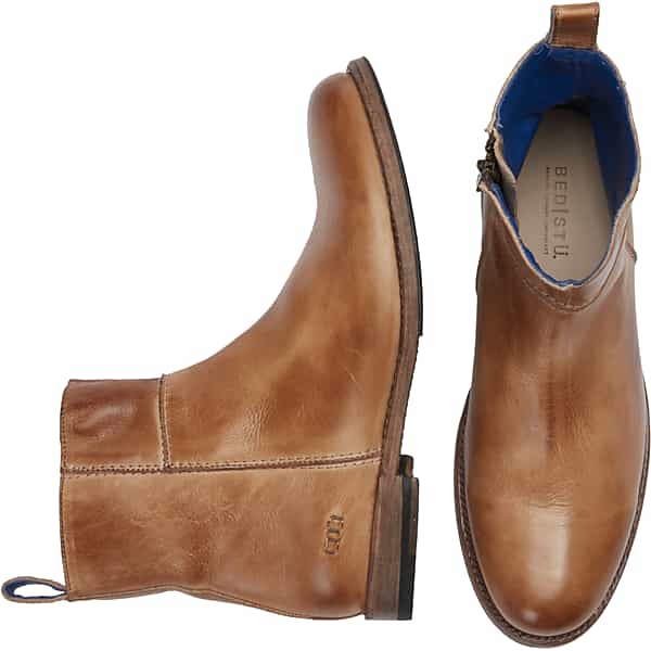 Bedstu Men's Kaldi Leather Plain Toe Boots Tan - Size: 8 D-Width TMW42NZ80405