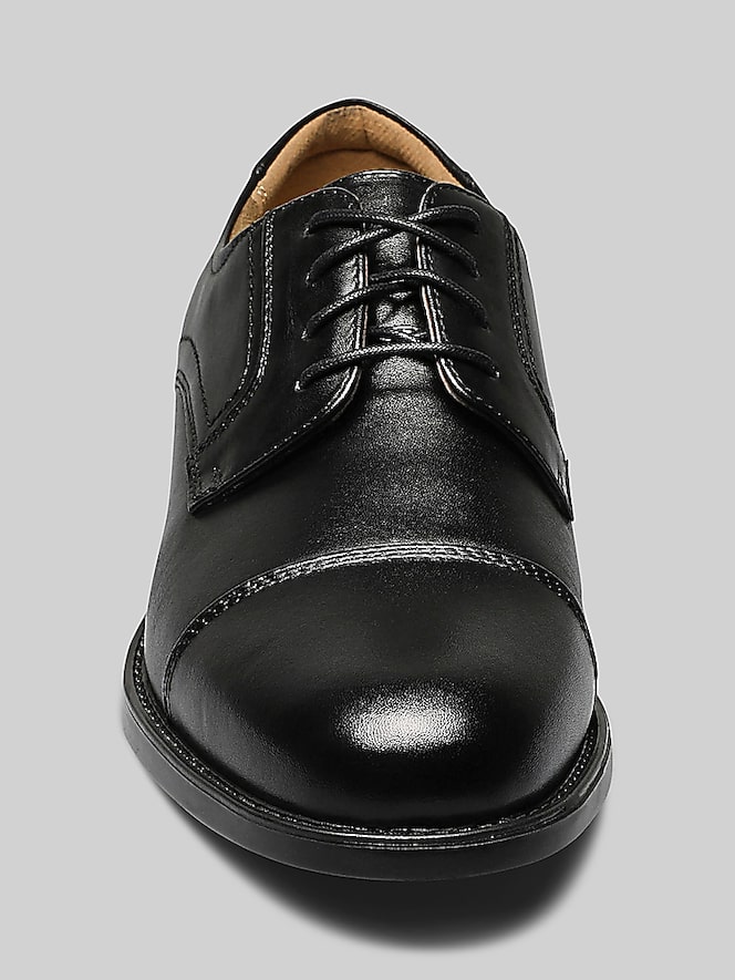 Florsheim Finance Leather Cap Toe Lace-up Oxfords