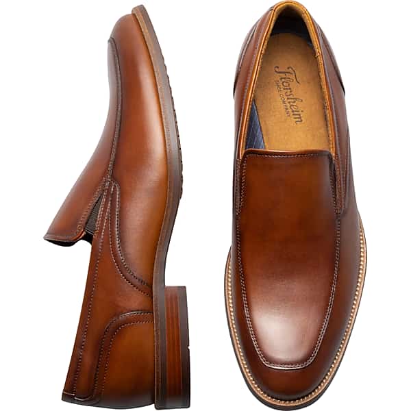Florsheim Men's Remi Moc Toe Slip On Shoes Cognac - Size: 10 WIDE TMW42P610W05