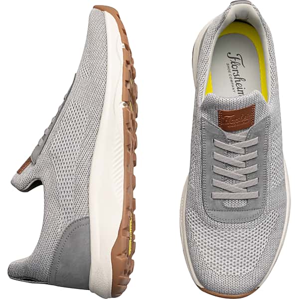 Florsheim Men's Satellite Knit Elastic Lace Sneakers Gray - Size: 9 1/2 D-Width