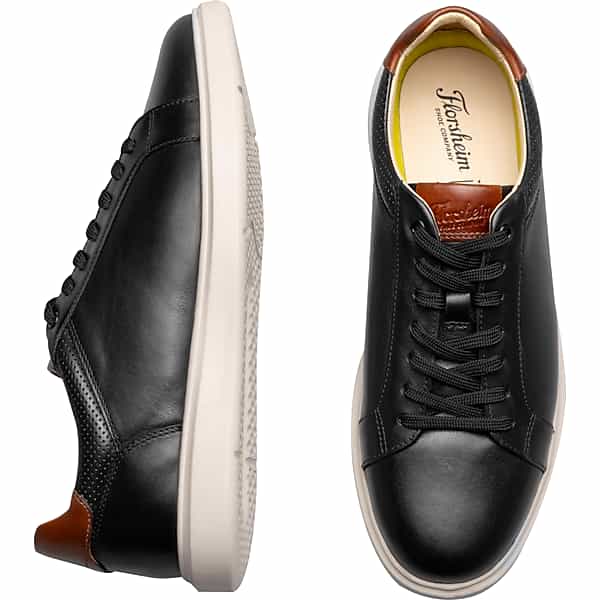 Florsheim Men's Social Lace Up Sneakers Black/White - Size: 11 1/2 D-Width