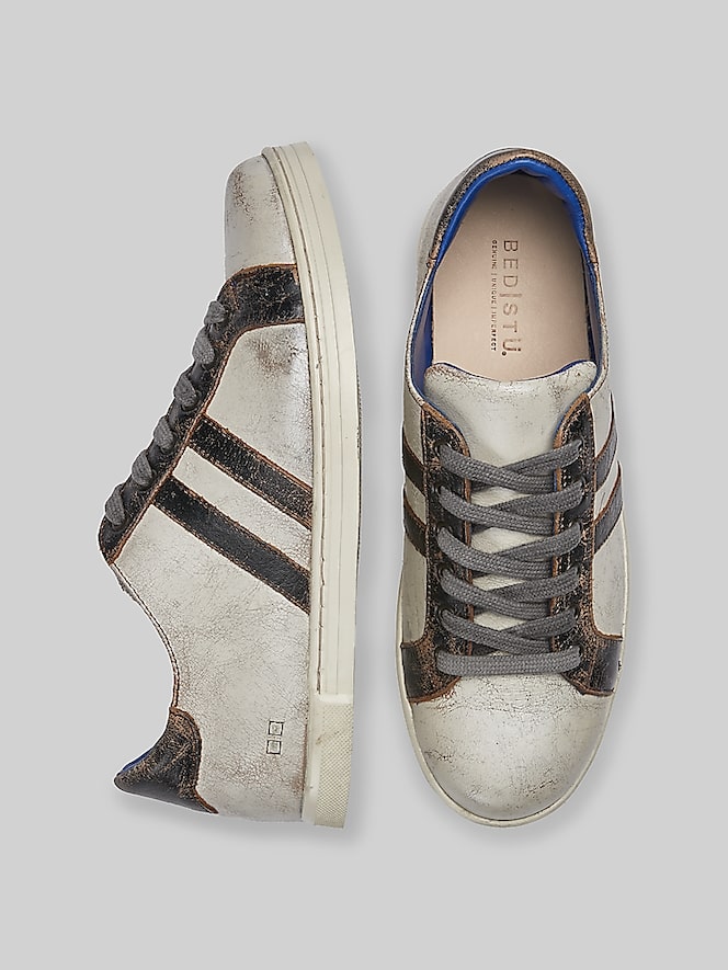 Bedstu Lighthouse Leather Plain Toe Lace-up Sneakers