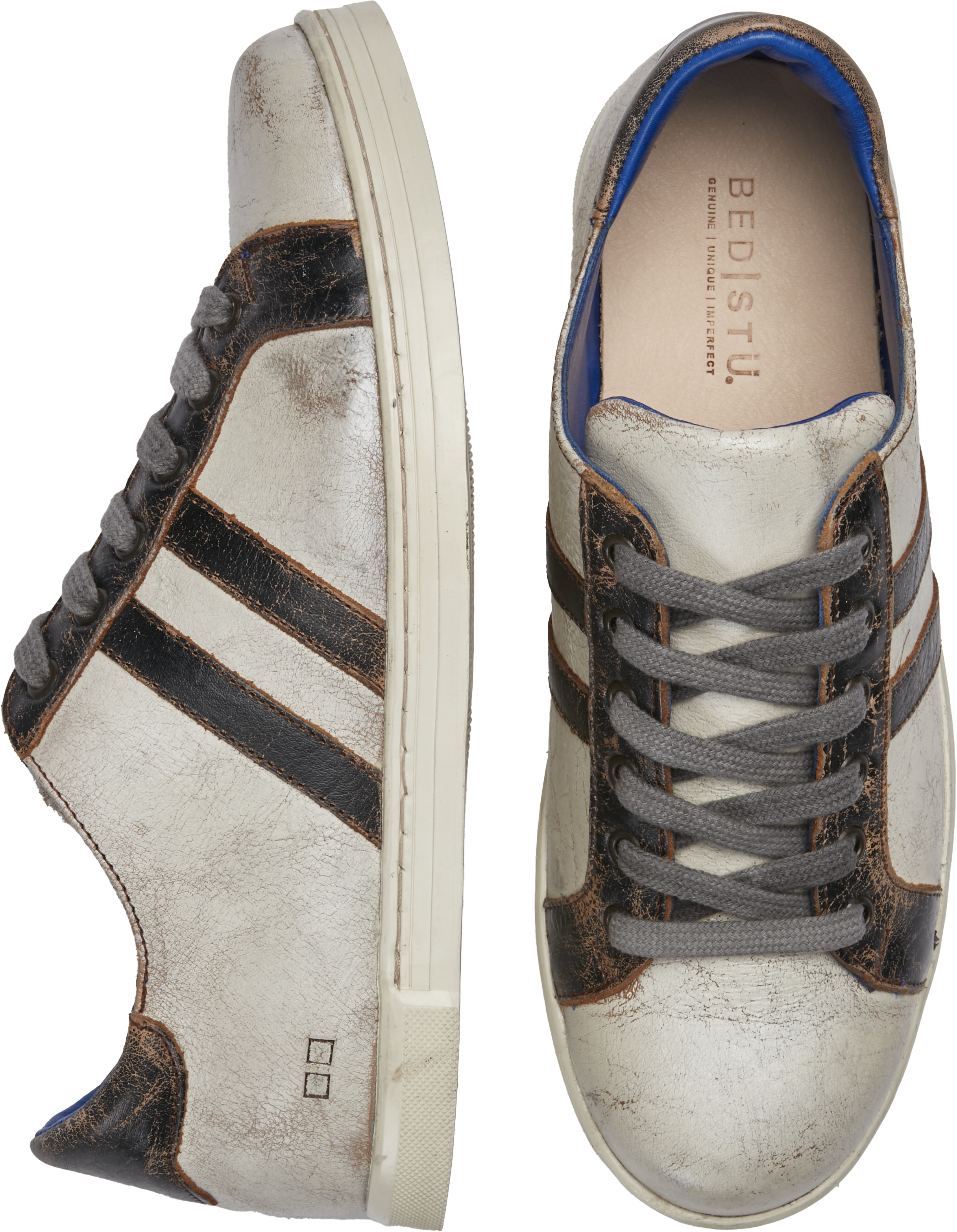 Lighthouse Leather Plain Toe Lace-up Sneakers
