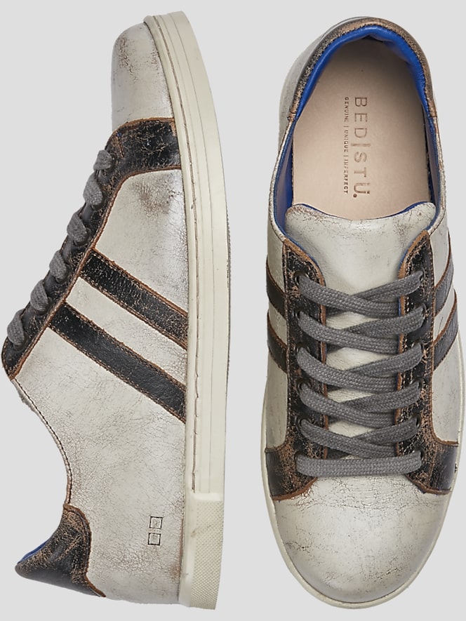 Bedstu Lighthouse Leather Plain Toe Lace-up Sneakers