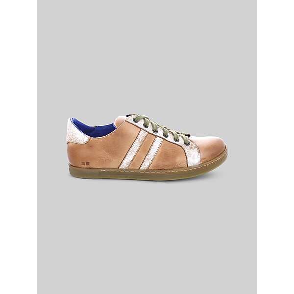 Bedstu Men's Lighthouse Leather Plain Toe Lace-up Sneakers Tan/White - Size: 11 1/2 D-Width