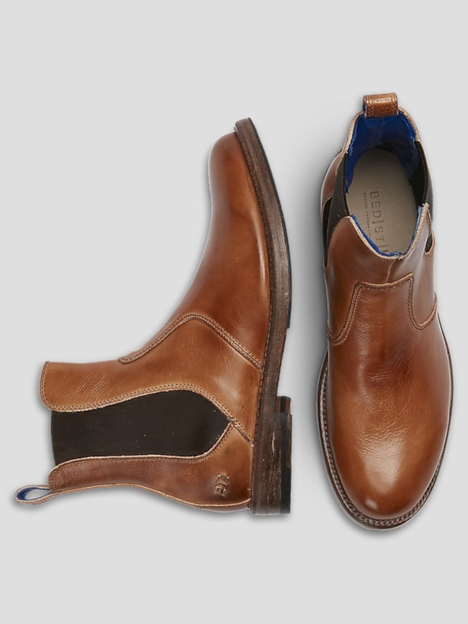 Bedstu Nando Leather Plain Toe Chelsea Boots