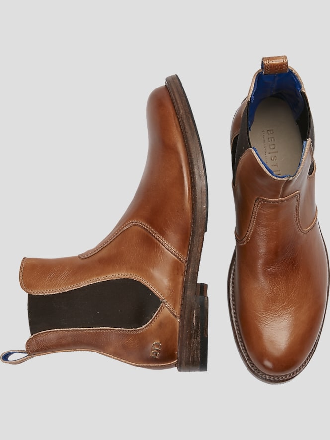 Bedstu Nando Leather Plain Toe Chelsea Boots