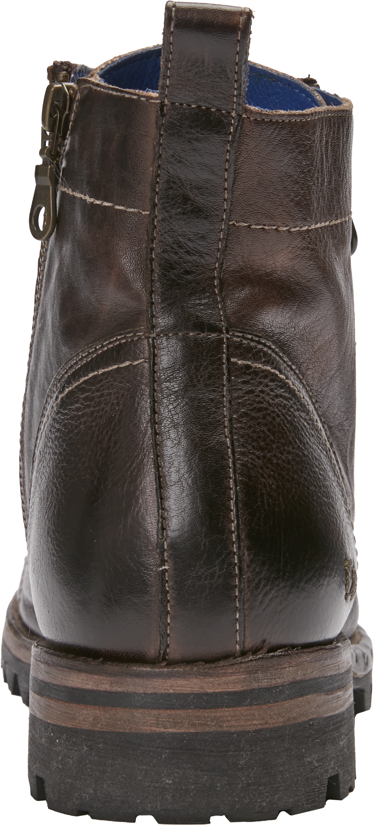 Old Bowen Trek Leather Side Zip Lace-up Boots