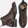 Bedstu Old Bowen Trek Leather Side Zip Lace-up Boots