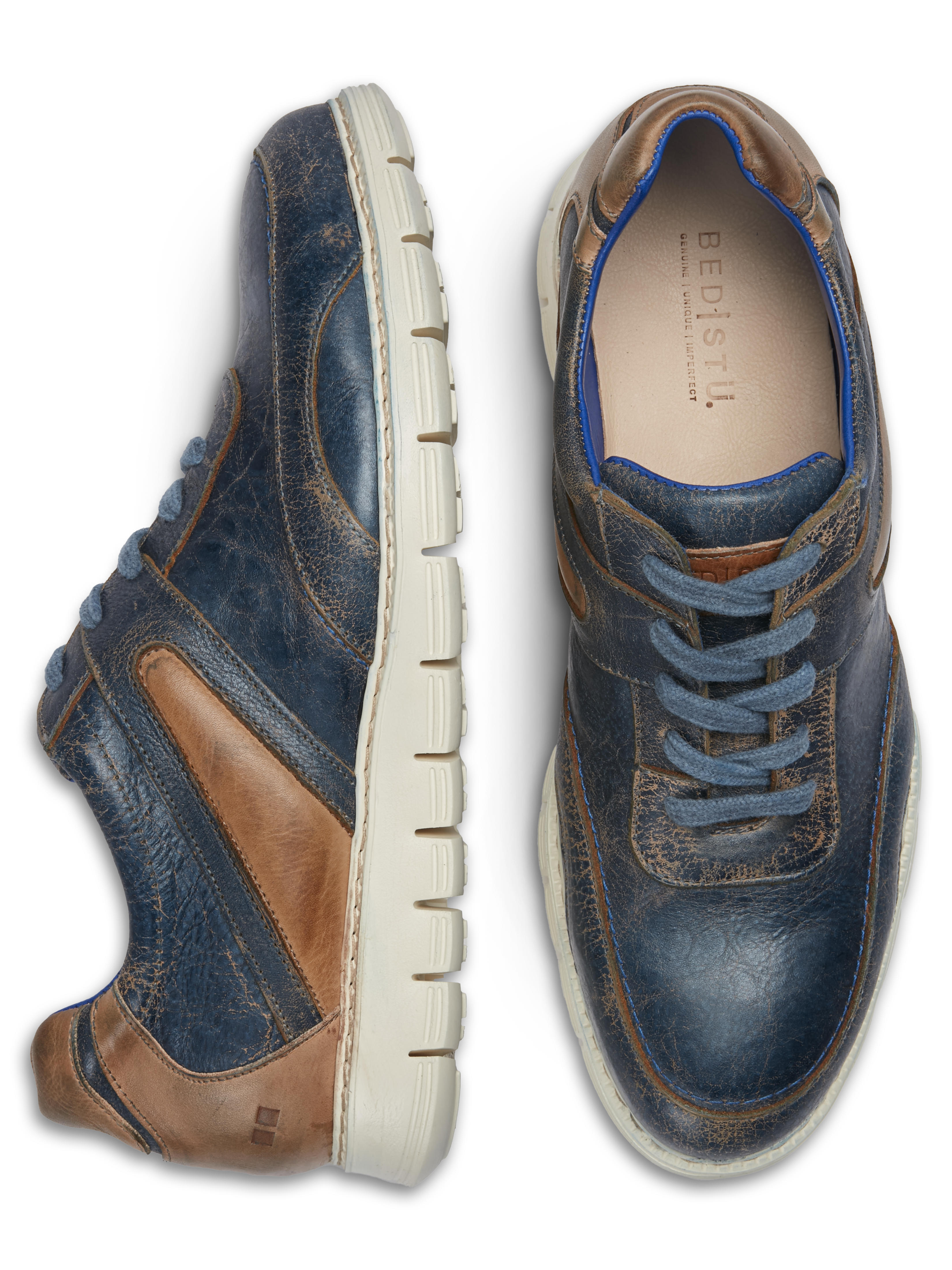 Wardell Leather Moc Toe Lace-up Sneakers