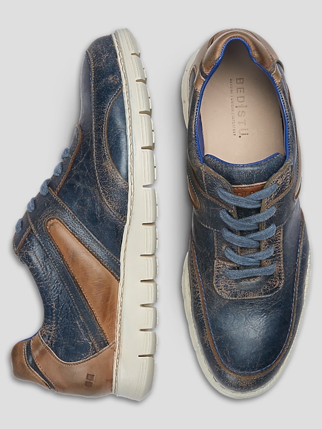 Bedstu Wardell Leather Moc Toe Lace-up Sneakers