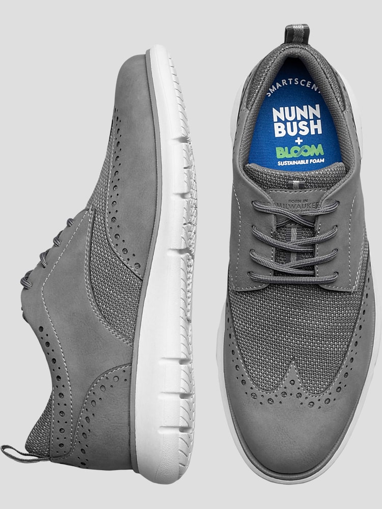 Nunn Bush Stance Knit Wingtip Oxfords Casual Shoes Men s Wearhouse