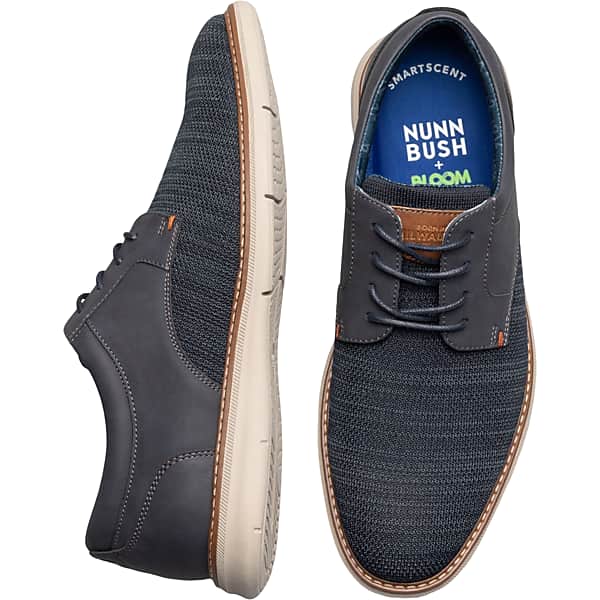 Nunn Bush Men's Chase Knit Plain Toe Oxfords Navy - Size: 13 D-Width