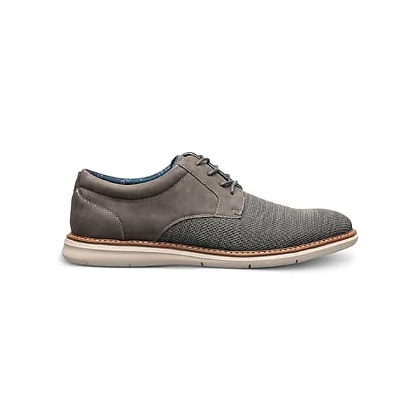Nunn Bush Men's Chase Knit Plain Toe Oxfords Gray - Size: 9 D-Width