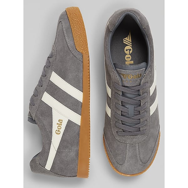 Gola Mens Harrier Suede Sneakers AshEcru