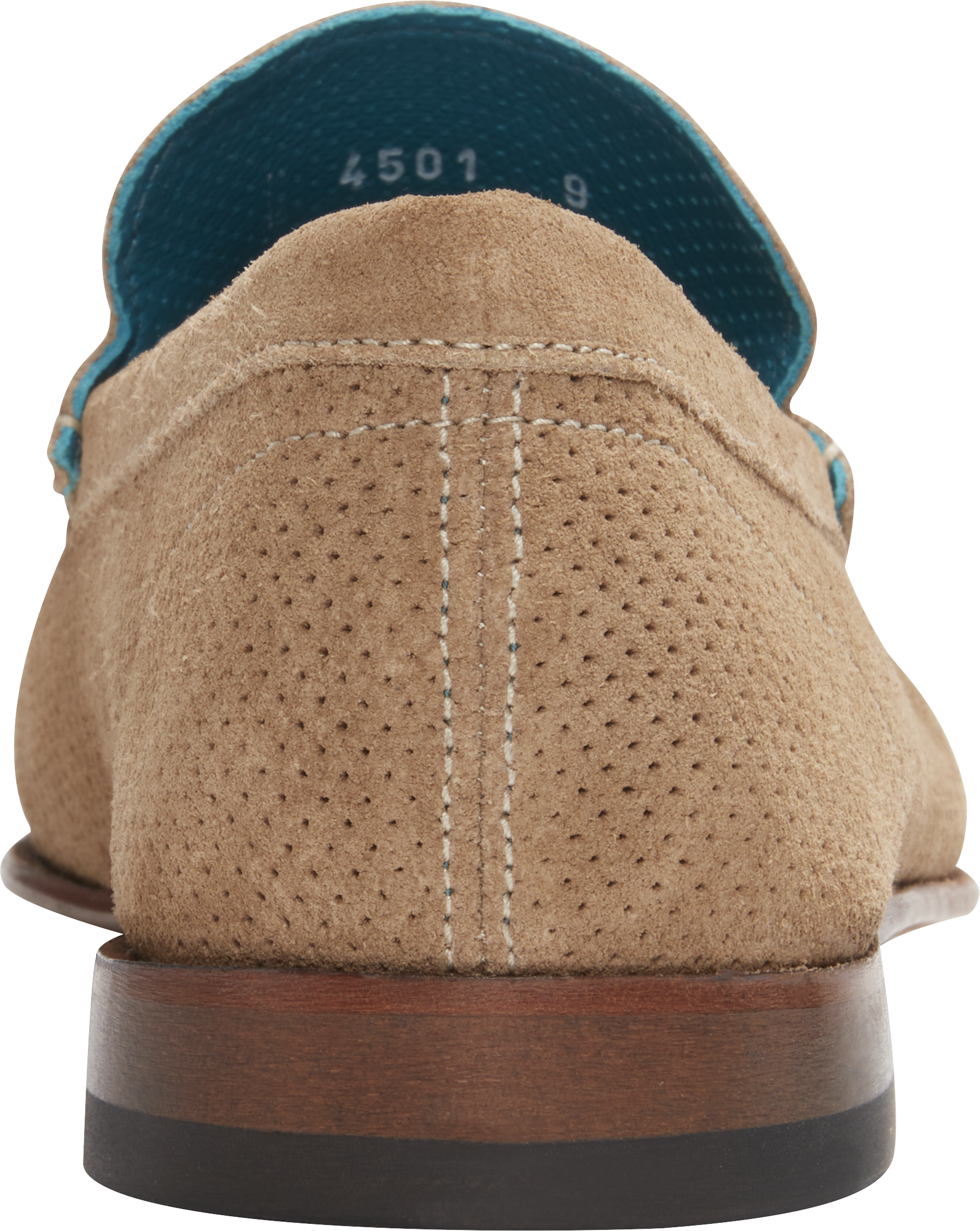 Diego Suede Perforated Moc Toe Loafers