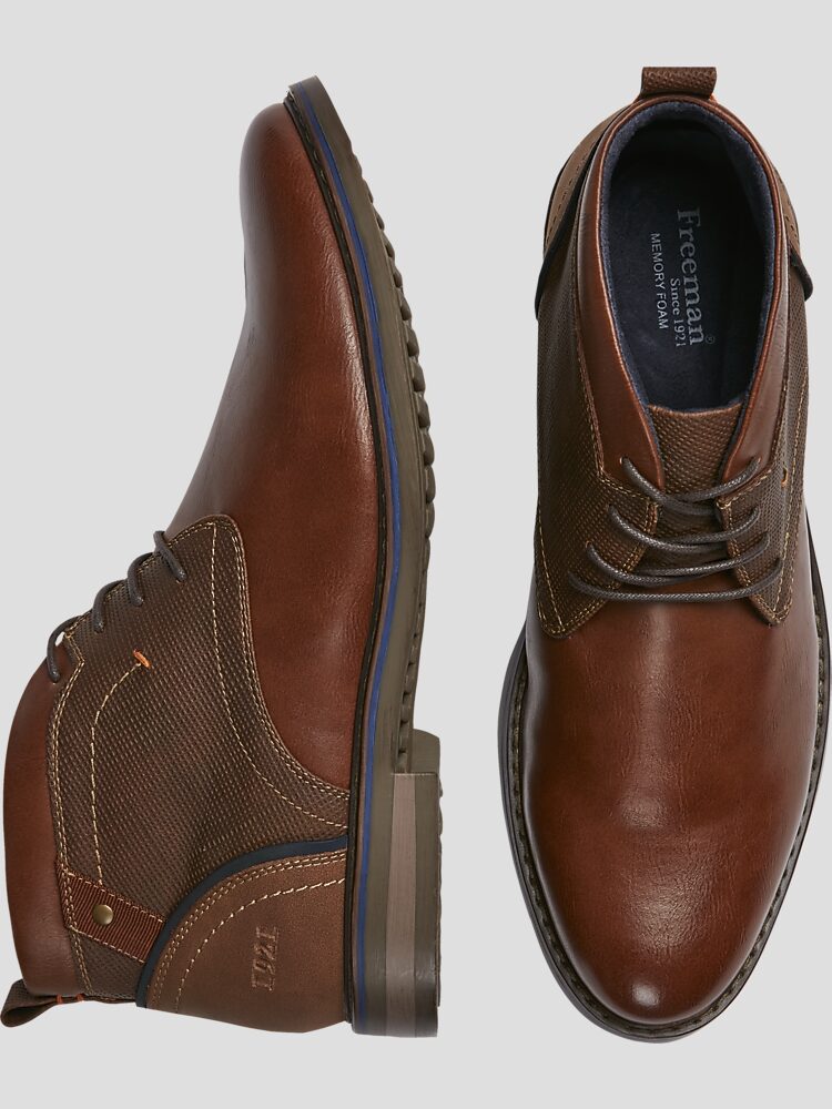 Freeman Brent Plain Toe Chukka Boots, Tan | Boots | Men display picture 2