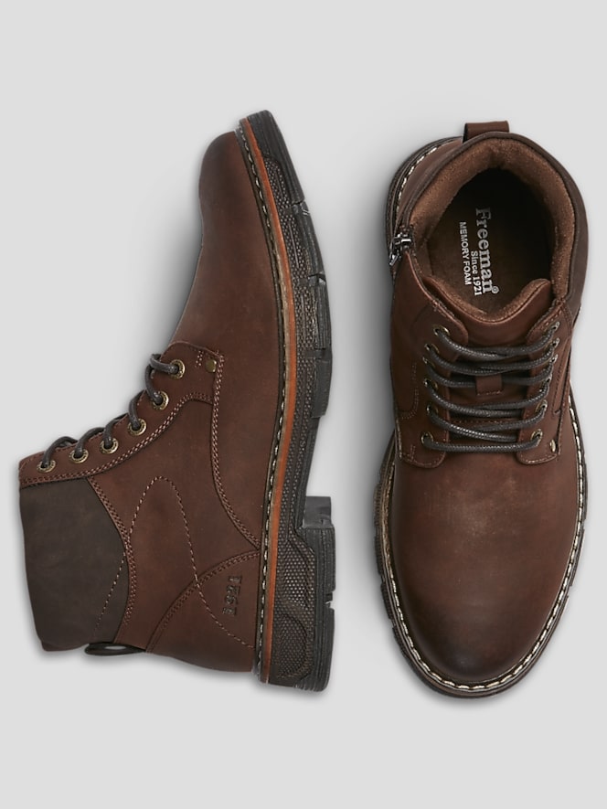 Freeman Dillon Plain Toe Lace-up Boots
