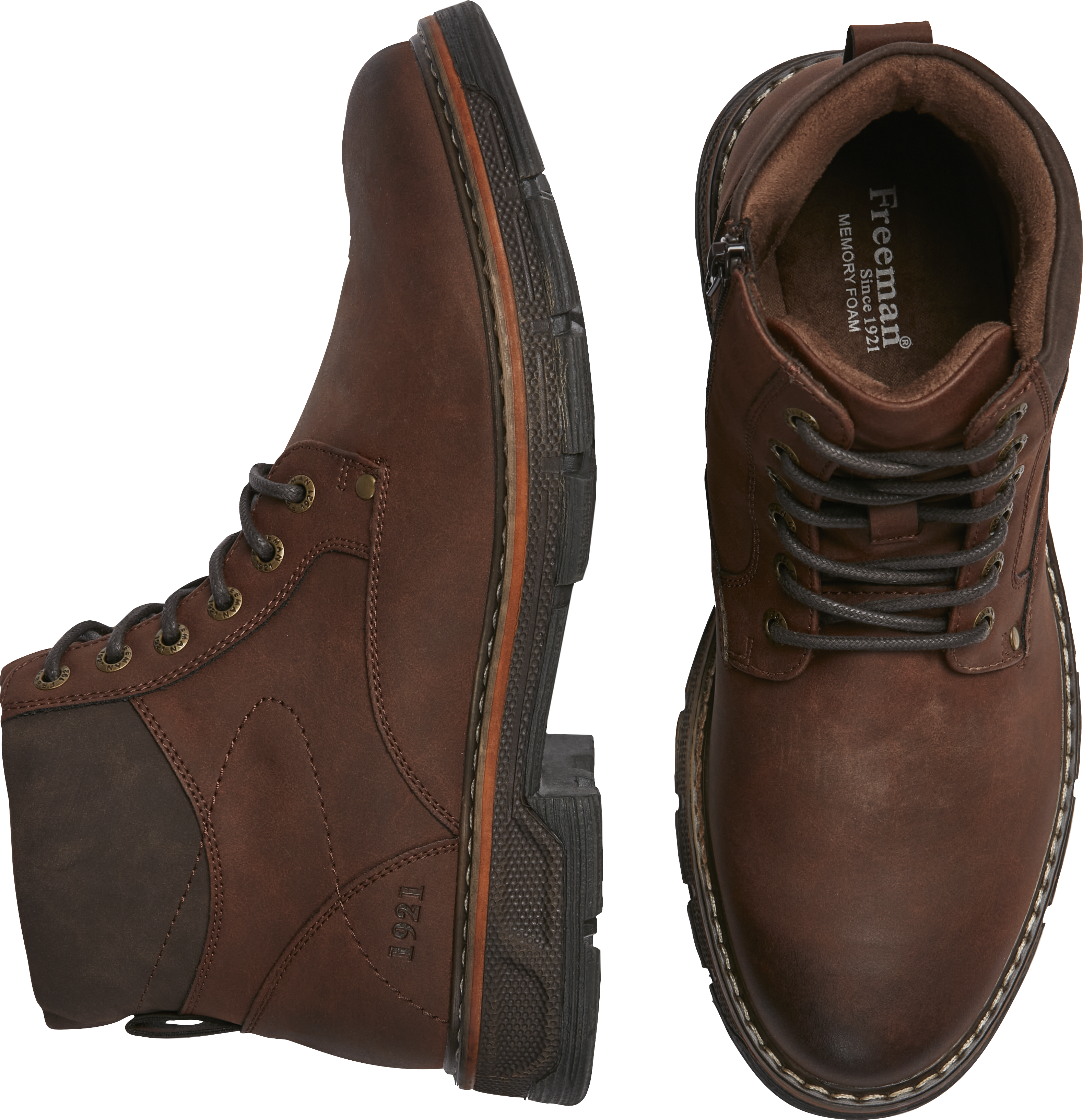 Dillon Plain Toe Lace-up Boots
