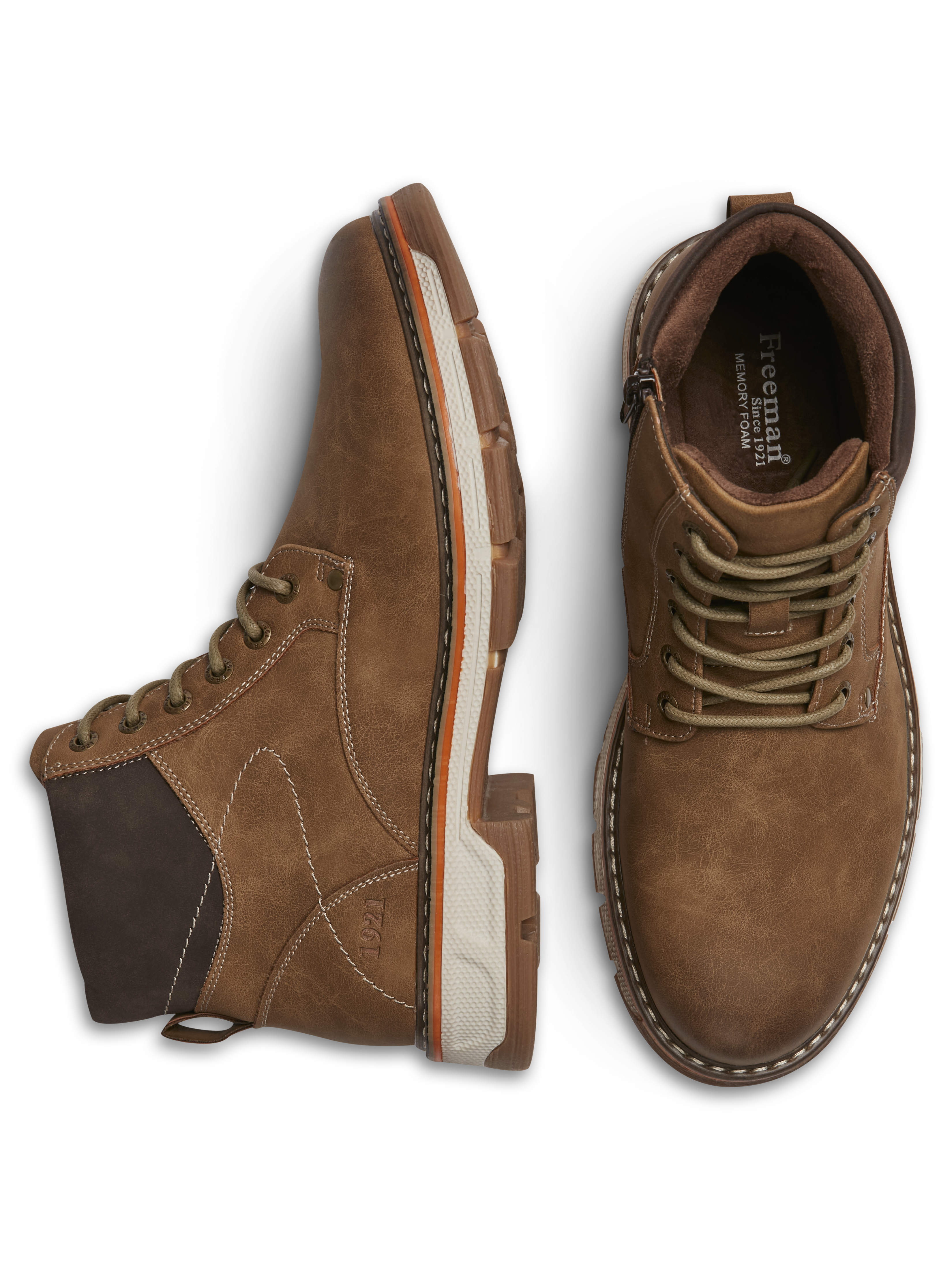 Dillon Plain Toe Lace-up Boots