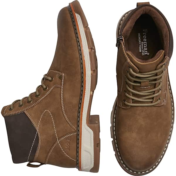 Freeman Men's Dillon Plain Toe Lace-up Boots Taupe - Size: 10 1/2 D-Width TMW42RD05407
