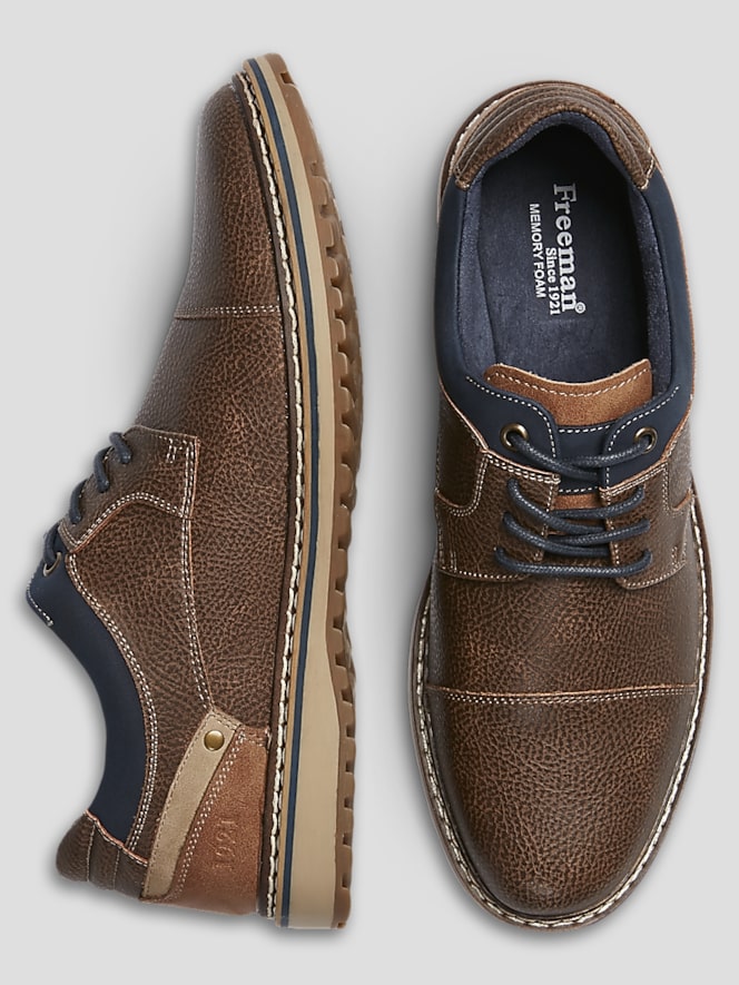 Freeman Jason Cap Toe Lace Up Oxfords
