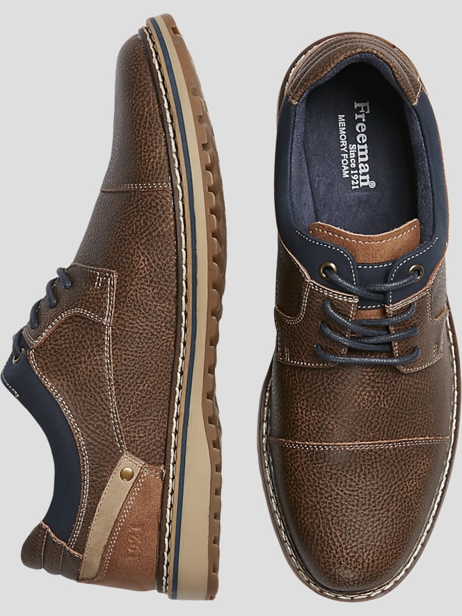 Freeman Jason Cap Toe Lace Up Oxfords
