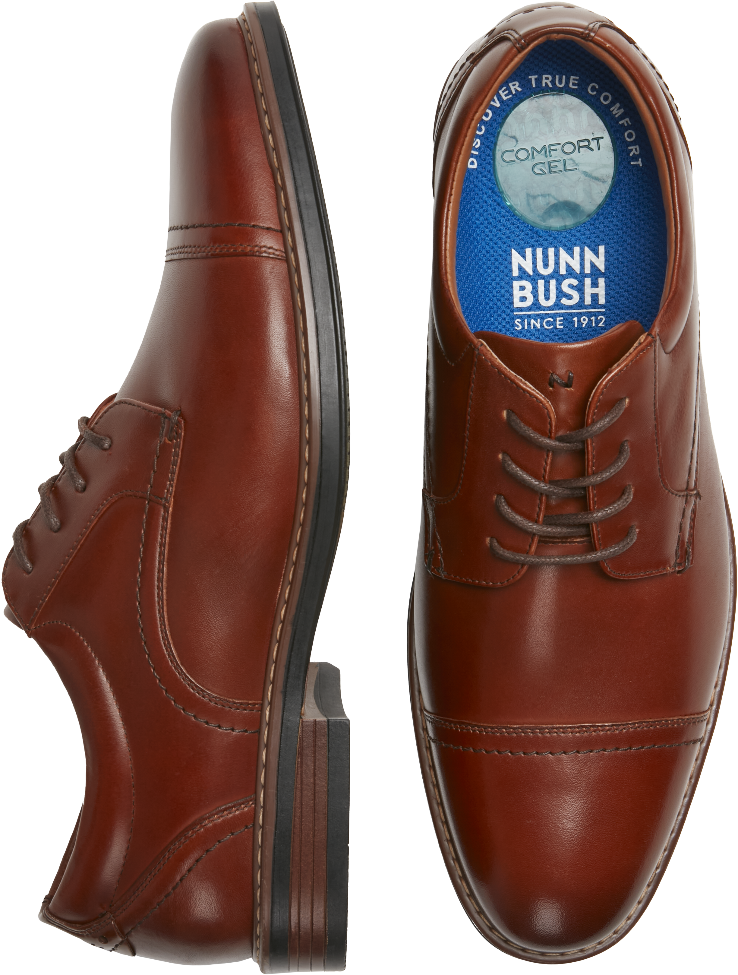 Nunn Bush Centro Flex Cap Toe Oxford Casual Shoes Men s Wearhouse