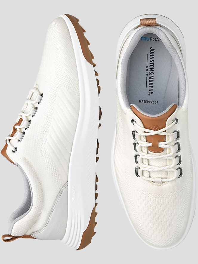 Johnston &Amp; Murphy Amherst Plain Toe U-Throat Golf Shoes