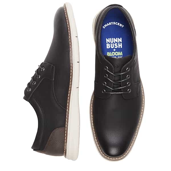 Nunn Bush Men's Chase Plain Toe Oxfords Black - Size: 8.5 D-Width TMW42T985402