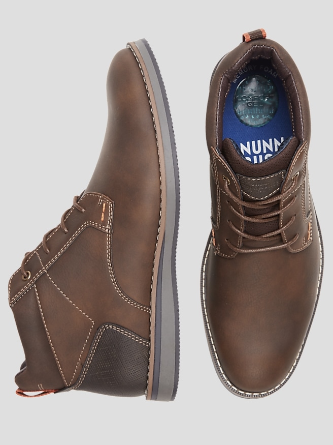 Nunn Bush Men's Circuit Plain Toe Lace-up Boots , Brown