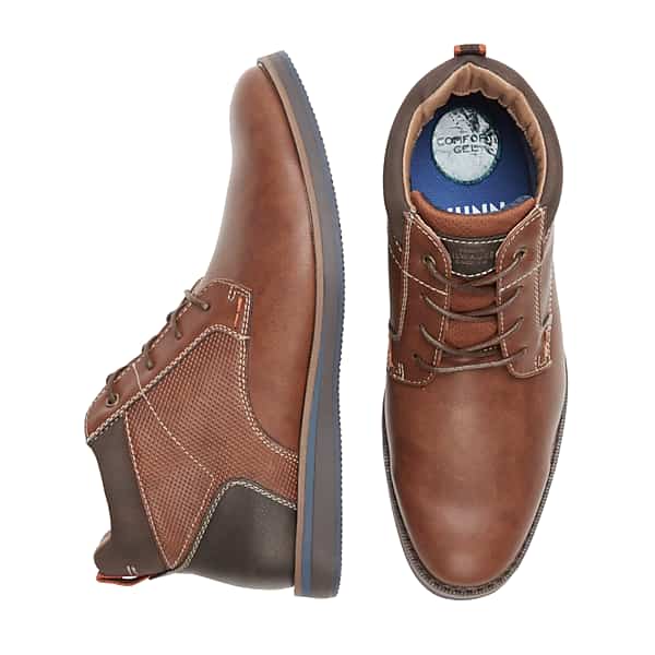 Nunn Bush Men's Circuit Plain Toe Lace-up Boots Cognac - Size: 13 D-Width