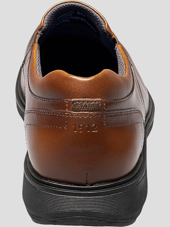 Nunn Bush KORE PRO Leather Bicycle Toe Slip-On Loafers, Cognac - Image 3 of 4