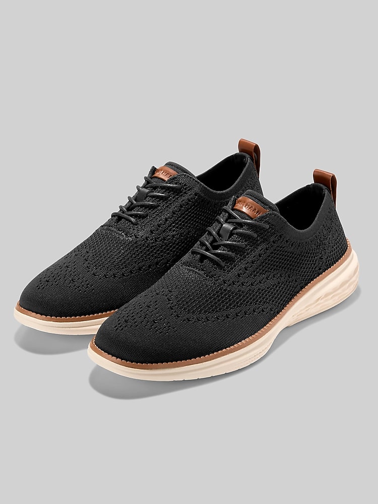 Cole Haan Grand Hurrion Stitchlite Knit Wingtip Oxfords