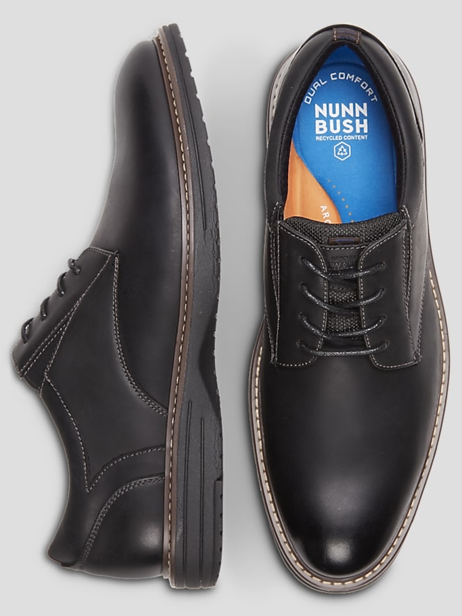 Nunn Bush Griff Leather Plain Toe Oxfords