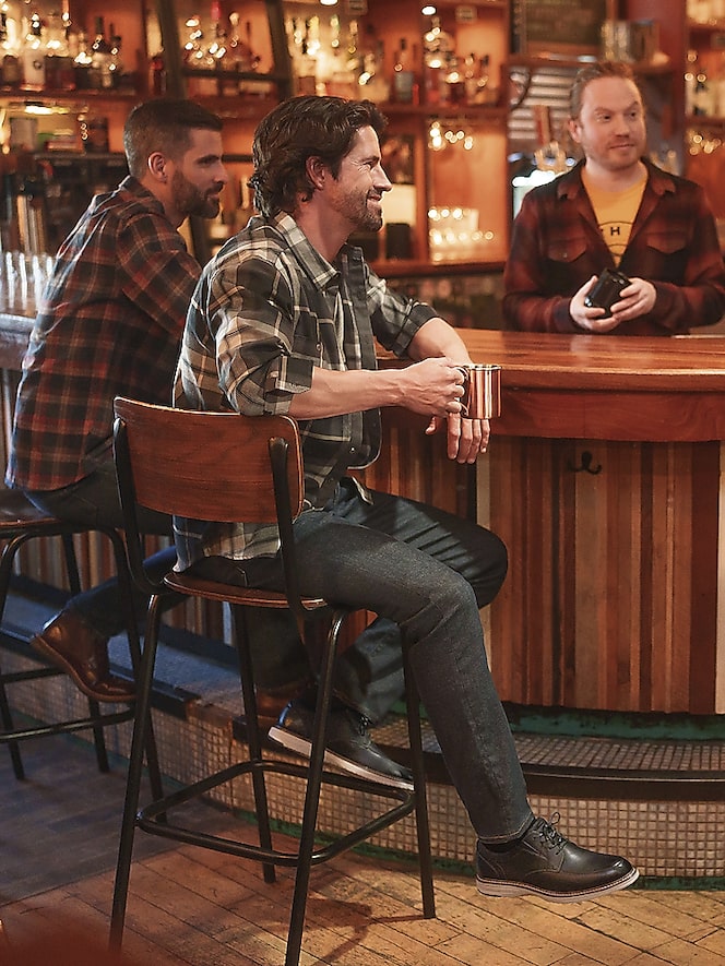 Nunn Bush Griff Leather Moc Toe Oxfords