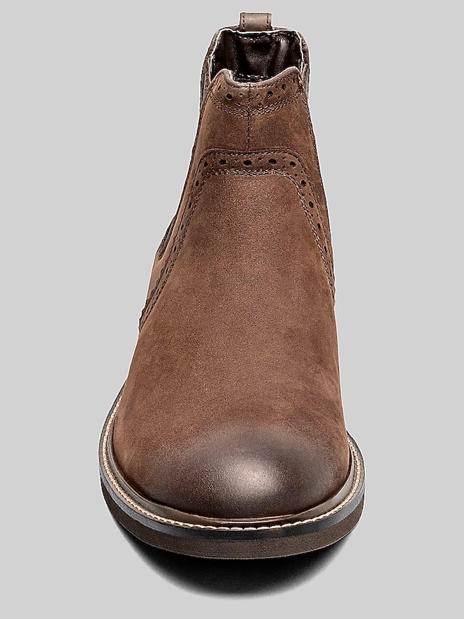 Nunn Bush Otis II Leather Plain Toe Chelsea Boots