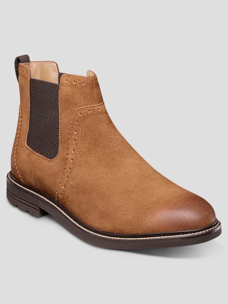Nunn Bush Otis II Suede Plain Toe Chelsea Boots | Boots | Men's