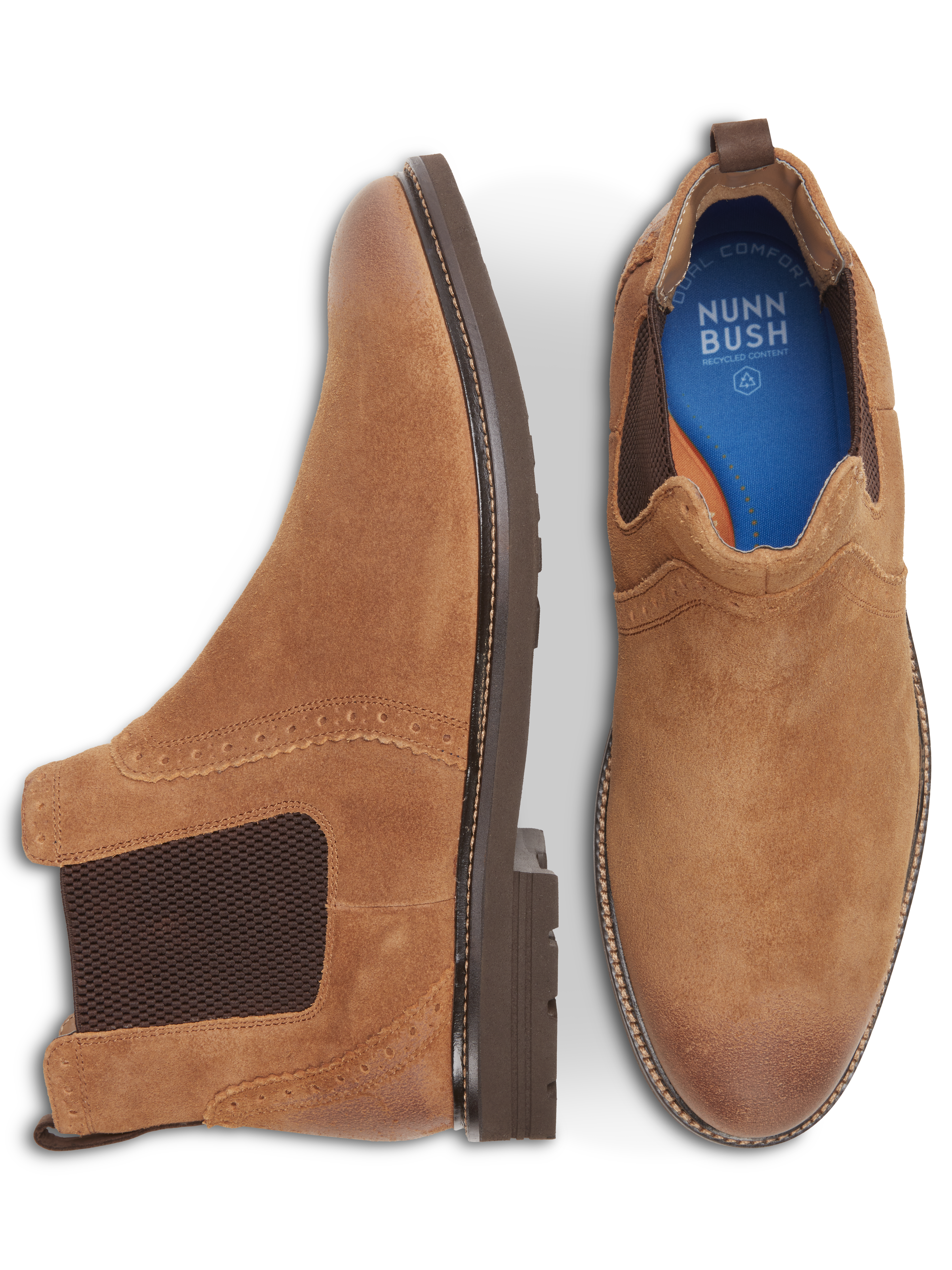 Otis II Suede Plain Toe Chelsea Boots