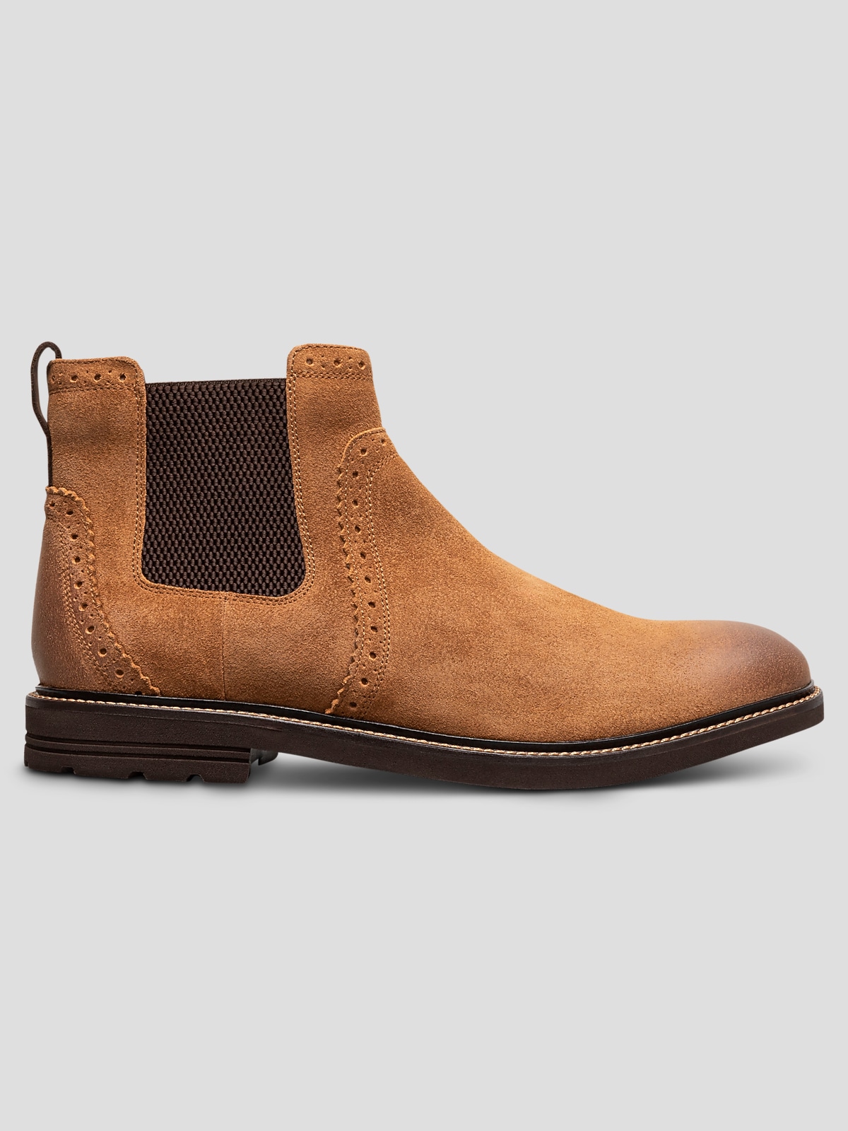Nunn Bush Otis II Suede Plain Toe Chelsea Boots | Boots | Men's