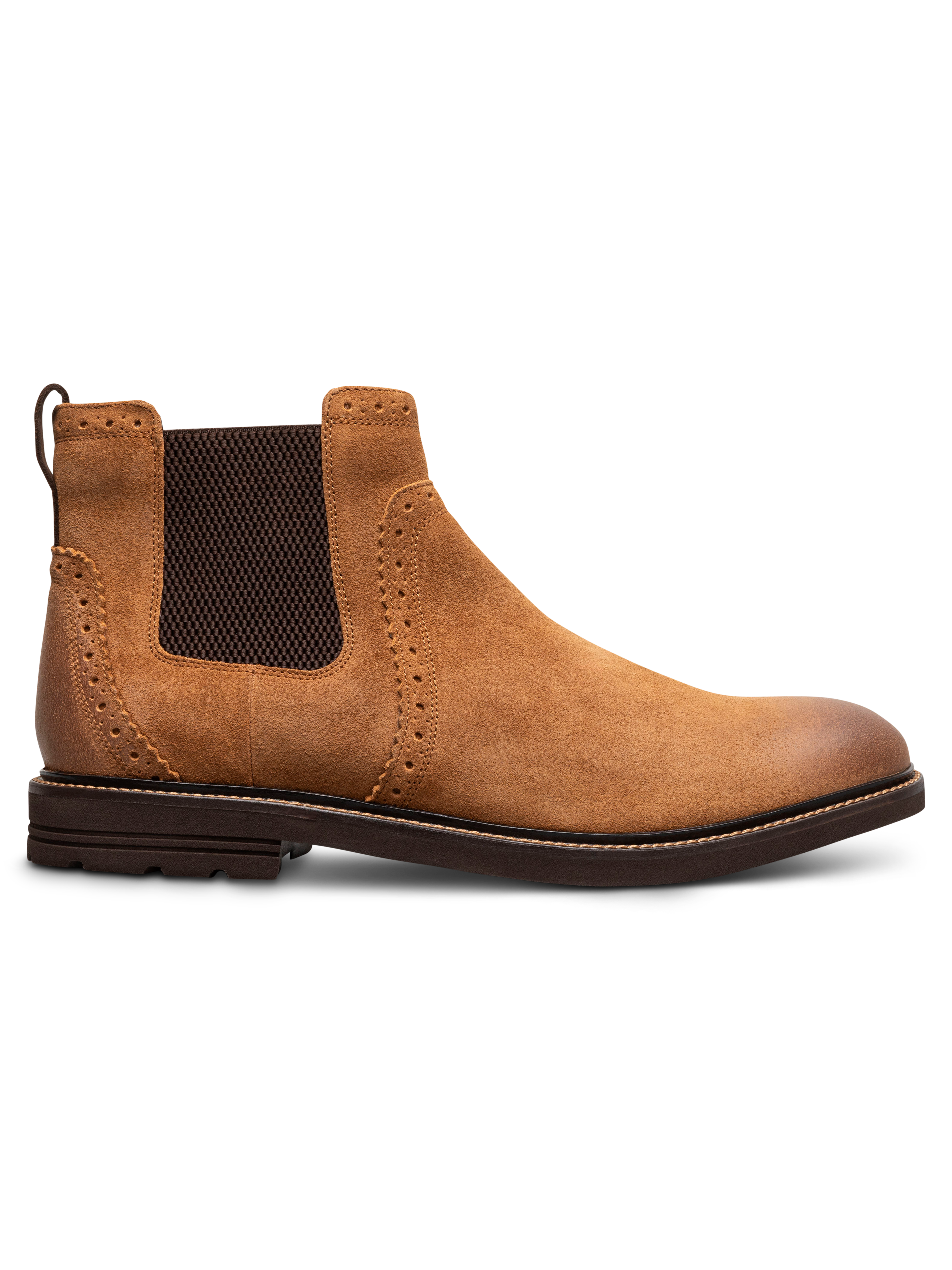 Otis II Suede Plain Toe Chelsea Boots