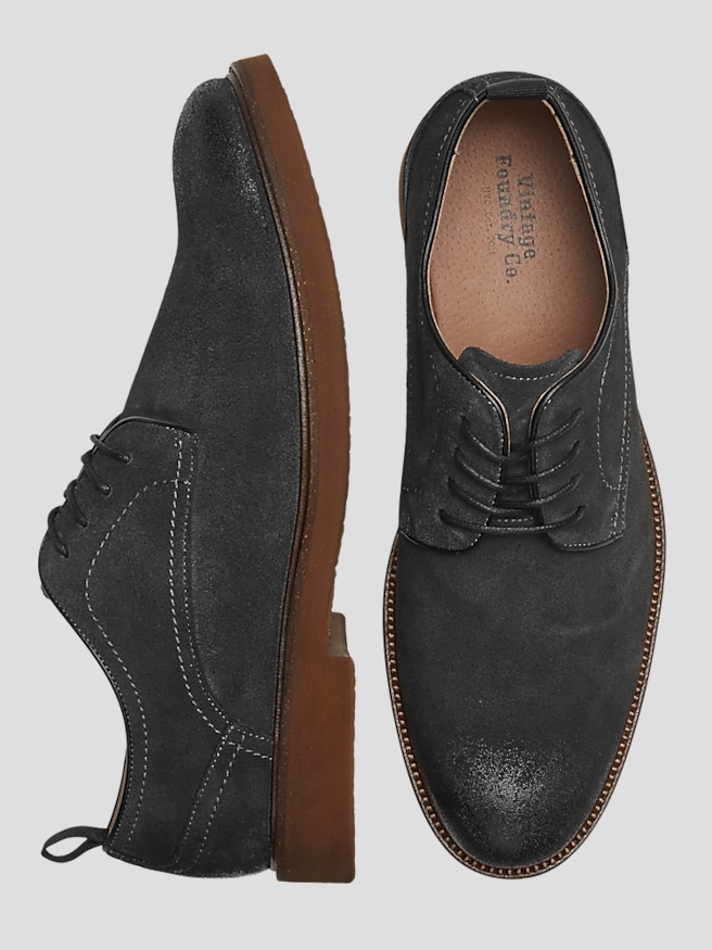 Gray wingtip shoes on sale