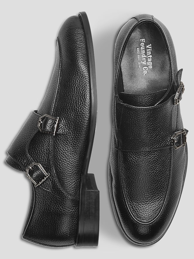 Vintage Foundry Lawrence Leather Monk Strap Dress Shoes