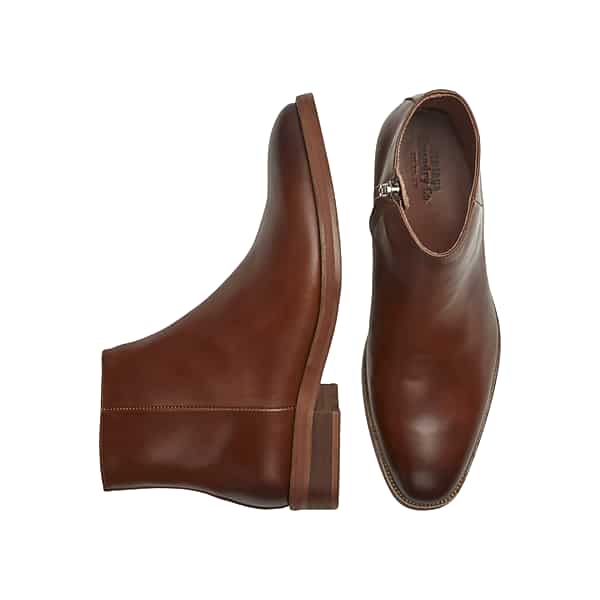 Vintage Foundry Men's Orson Leather Chelsea Boots Cognac - Size: 10 1/2 D-Width TMW42UK05405