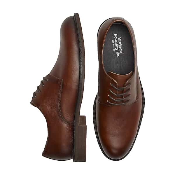 Vintage Foundry Men's Richmond Leather Oxfords Cognac - Size: 10.5 D-Width TMW42UL05405