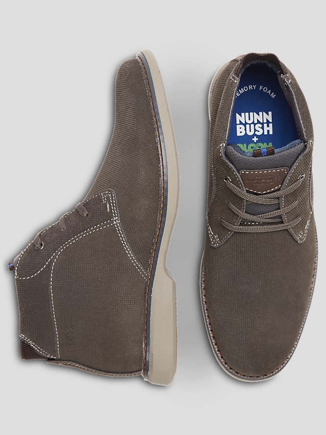 Nunn Bush Otto Suede Lace-up Plain Toe Chukka Boots