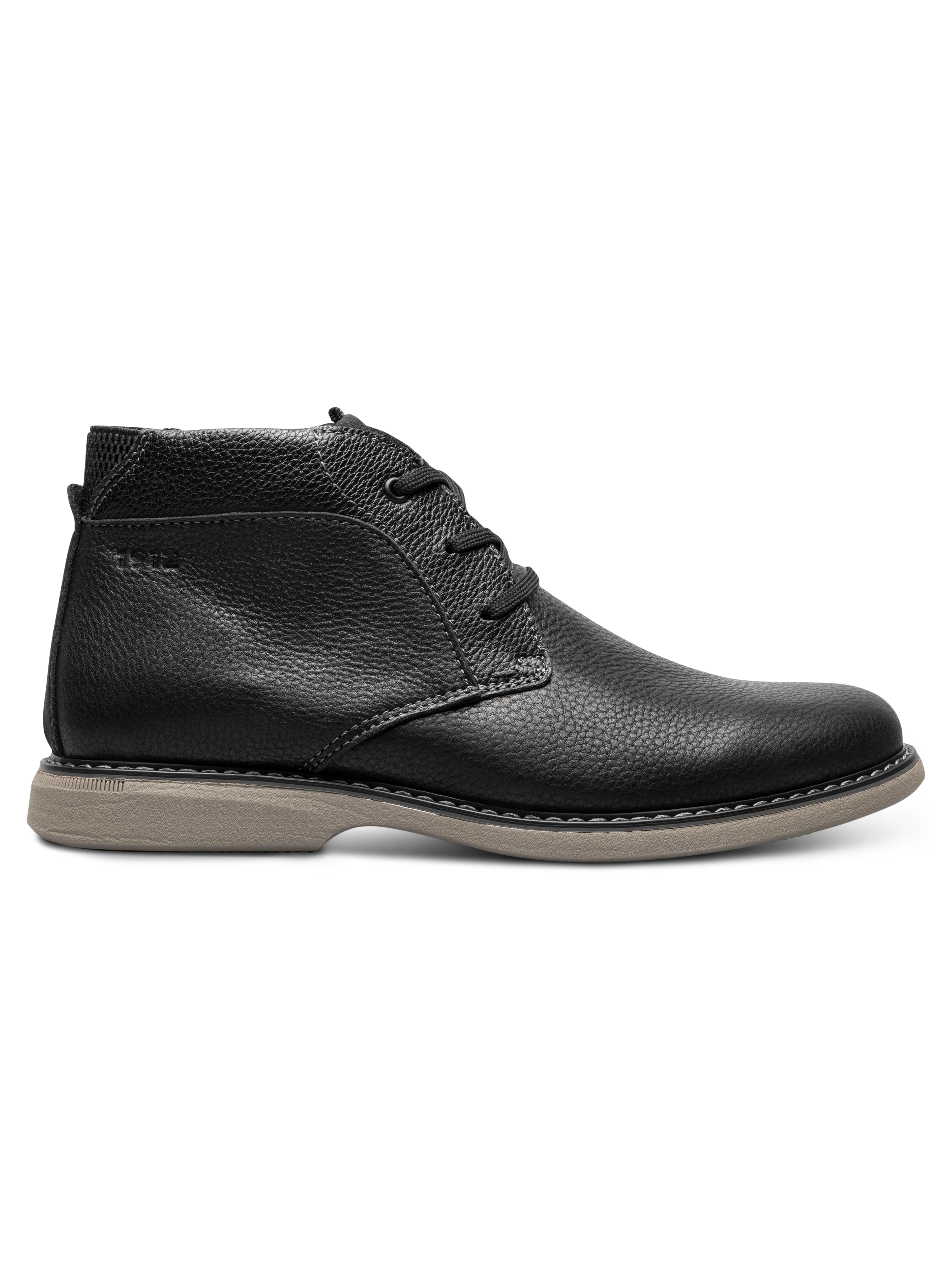 Otto Leather Lace-up Plain Toe Chukka Boots