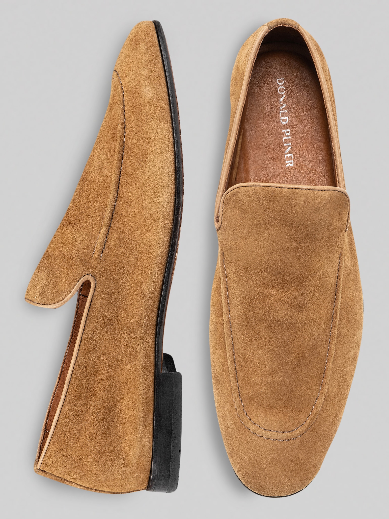 Tristan Suede Moc Toe Loafers